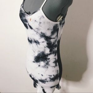 Tie Die Strappy Stretch Dress